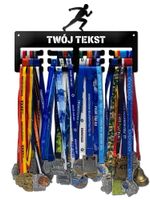 Wieszak na medale BIEGACZ twoje imię dowolny tekst 64.1