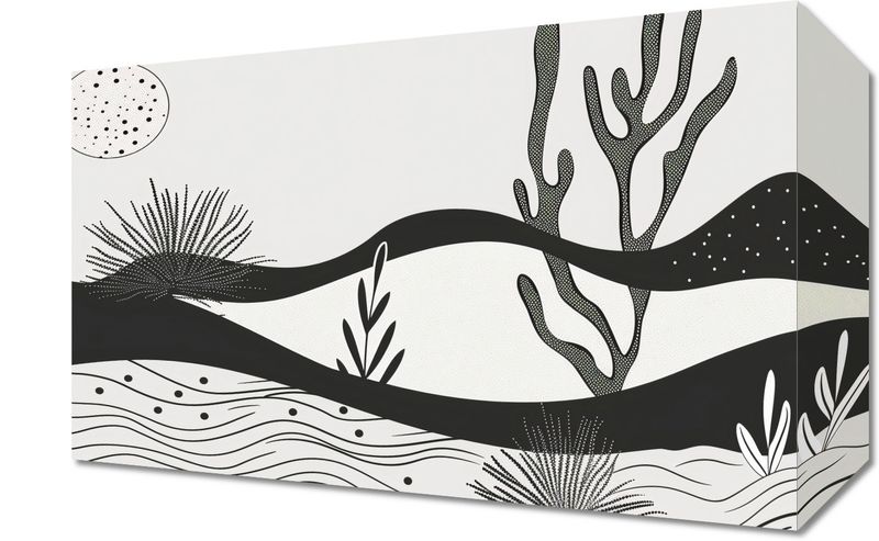 Obraz 30x20cm Ogród przy Nocy zdjęcie 1