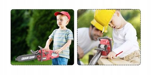 DUŻA PIŁA MOTOROWA SPALINOWA ŁAŃCUCHOWA DLA DZIECI NA BATERIE z DŹWIĘKIEM na Arena.pl