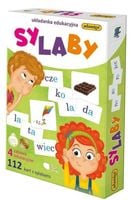 Gra Układanka SYLABY Edukacyjna do Nauki Czytania Metodą Sylabową 5+