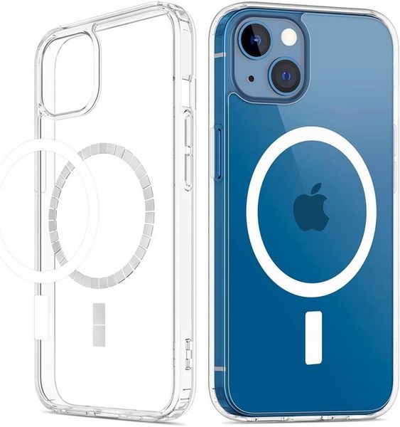 Etui Do iPhone 13 + Szkło 9H WZMACNIANE 360° do MAGSAFE CLEAR CASE zdjęcie 7