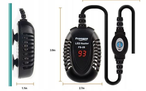PRZEPŁYWOWA GRZAŁKA DO AKWARIUM 50W Z TERMONSTATEM WYŚWIETLACZ LED na Arena.pl