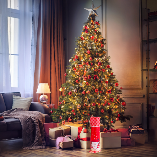 Pokrowiec Na Butelkę Woreczek Opakowanie Etui Świąteczne Mikołajki na Arena.pl