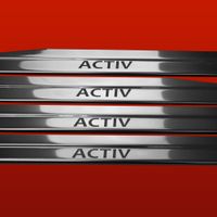 Listwa progowa NISSAN NAVARA D40 ACTIV Stal nierdzewna 304 połysk 4szt