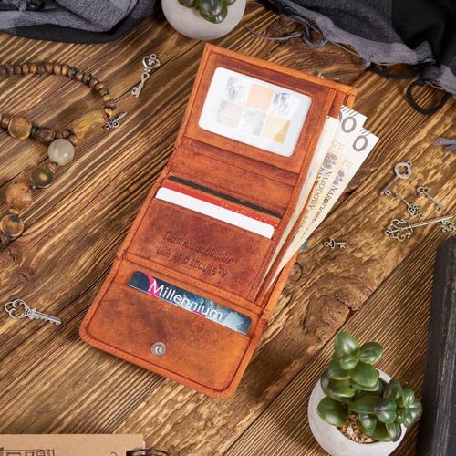 zestaw dla niej zup-64-or: portfel ze skóry naturalnej t-11 i etui na Arena.pl