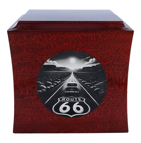Urna na prochy z motywem Route 66 na Arena.pl