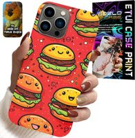 ETUI DO IPHONE 13 PRO - SŁODKIE UŚMIECHNIĘTE BURGERY POKROWIEC