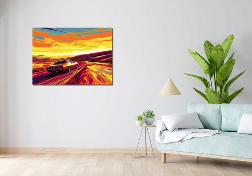 Obraz 100x70cm Pędź Przed Siebie na Arena.pl