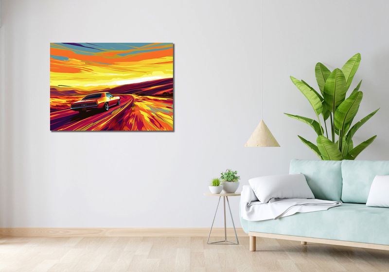 Obraz 100x70cm Pędź Przed Siebie zdjęcie 2