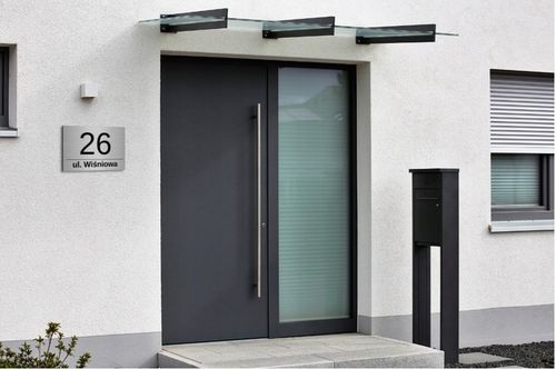 TABLICZKA TABLICA ADRESOWA NUMER DOMU ALUMINIOWA NAZWA NR ULICY ADRES 30X20 na Arena.pl