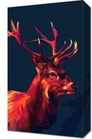 Obraz 30x50cm Jeleń w Geometrii