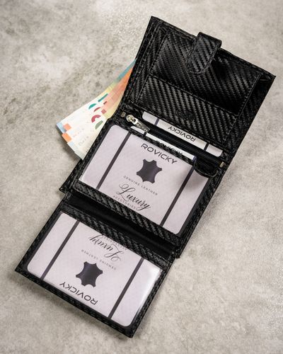 elegancki portfel męski z systemem rfid protect — rovicky na Arena.pl