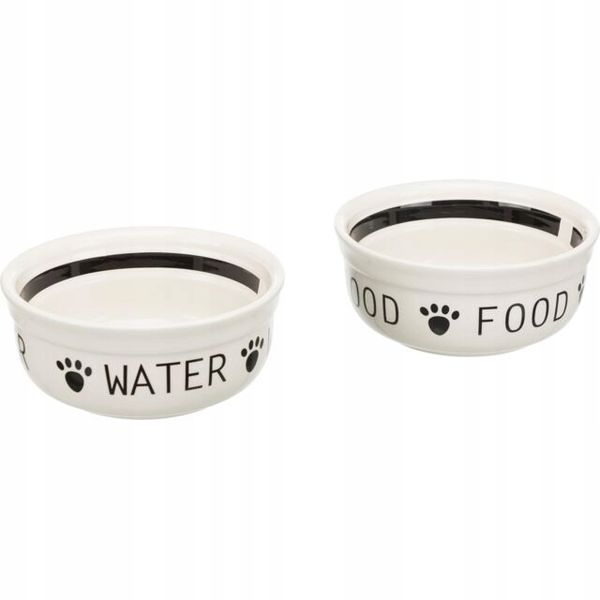 TRIXIE Miski Ceramiczne Na Stojaku Dla Psa 2x0,6L zdjęcie 4