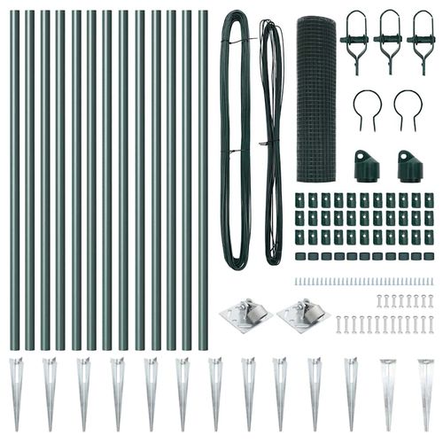 Ogrodzenie z słupkami Zielony 0.4 x 25 m Stal na Arena.pl