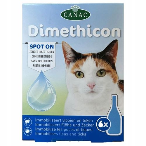 CANAC Dimethicon – Krople ochronne przeciw pchłom i kleszczom dla kotów na Arena.pl
