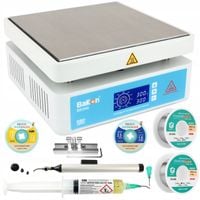 TOPNIK PASTA AMTECH 223 UV CYNA ZESTAW + PODGRZEWACZ BGA LCD LED BK946 650W