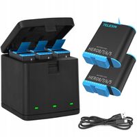 Ładowarka trójkanałowa Telesin box + 2 akumulatory do GoPro Hero 8/7/6/5