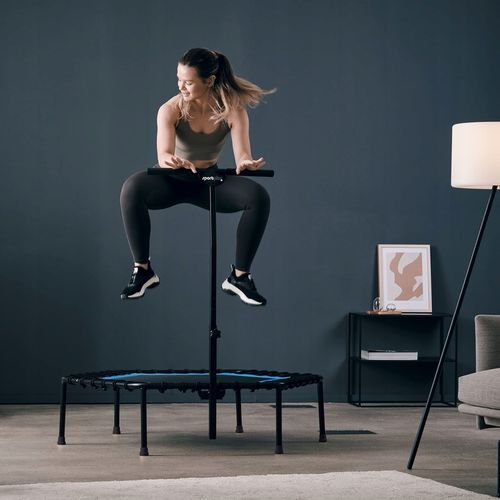 Trampolina akrobacyjna , fitness SportPlus 126 cm do 130kg niebieska na Arena.pl