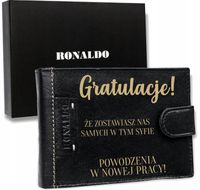 Portfel Ronaldo z grawerem PREZENT DLA CHŁOPAKA
