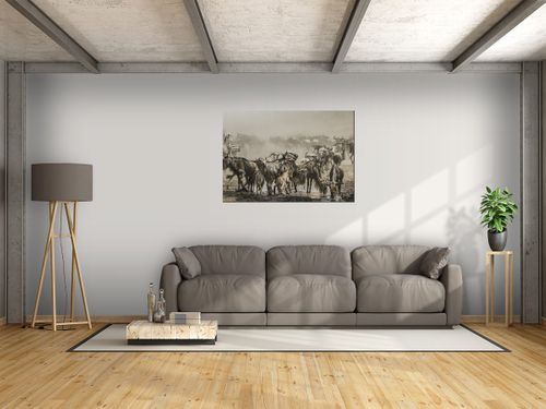 Obraz Gnu podczas wędrówki 100x70 CANVAS na Arena.pl
