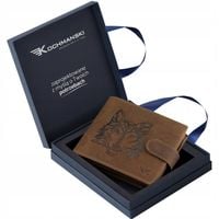 KOCHMANSKI portfel męski skórzany brązowy RFID skóra rozbudowany