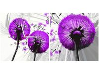 40 80CM ZEGAR 2 ELEM DMUCHAWCE FIOLECIE ŚCIENNY