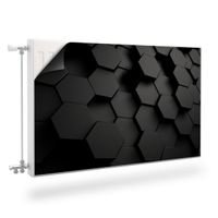 MASKOWNICA Magnetyczna Na Kaloryfer Abstrakcyjne Heksagony 90cm x 60cm