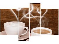 OBRAZ DWIE FILIŻANKI KAWY