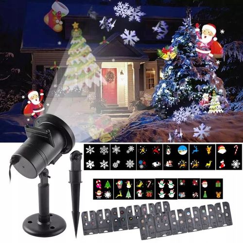 PROJEKTOR LASEROWY ŚWIĄTECZNY NA DOM RZUTNIK IP65 na Arena.pl