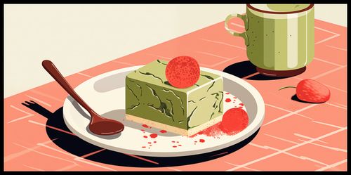 Plakat 91,3x44,5cm Deser Matcha na Arena.pl