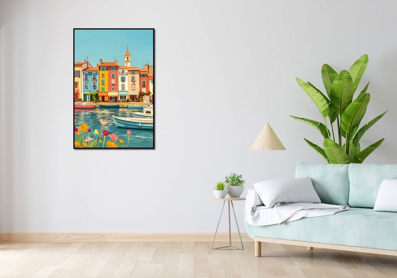 Plakat 68x101cm Wielobarwne Nadbrzeże zdjęcie 4