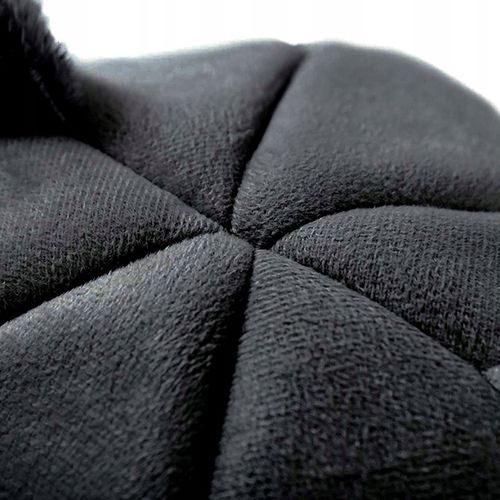 Domek dla kota, budka, legowisko pluszowe z uszkami czarne na Arena.pl