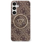 Etui Guess 4G Glitter Triangle Buttons MagSafe do Samsung Galaxy S25 Ultra