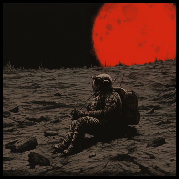 Plakat 90x90cm Samotność w Kosmosie zdjęcie 2