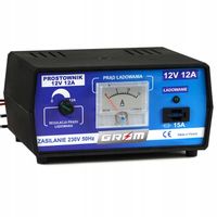 Prostownik z regulacją ładowania GROM 12V 12A