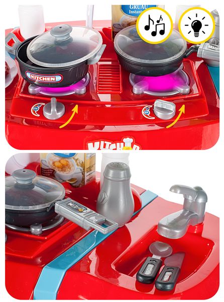 Kuchnia dla dzieci z piekarnikiem i zlewem Niebieska zdjęcie 16