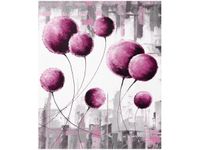 60CM 50CM OBRAZ ŚCIENNY ABSTRAKCYJNE DMUCHAWCE FUKSJI DRUK PŁÓTNO