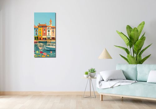 Obraz 40x90cm Wielobarwne Nadbrzeże na Arena.pl