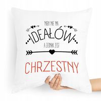 Poduszka Poszewka Dla Chrzestnego Na Prezent Z Nadrukiem Ze Zdjęciem