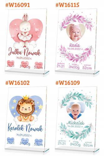 STATUETKA metryczka dla dziecka PREZENT nadruk na Arena.pl