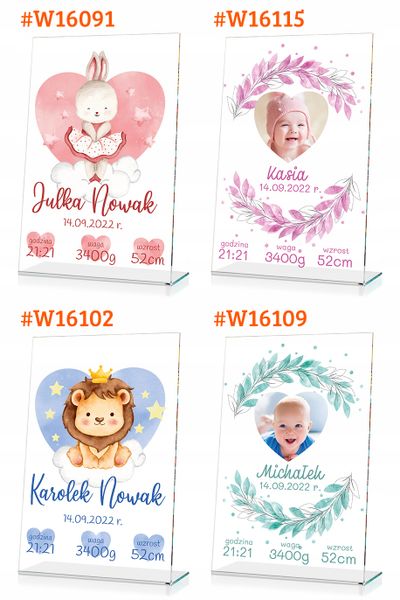 STATUETKA metryczka dla dziecka PREZENT nadruk zdjęcie 5