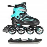 Rolki nils łyżworolki regulowane łyżwy 2w1 extreme r.M 34-38 regulacja