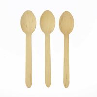 Sztućce drewniane łyżki jednorazowe 8 szt.