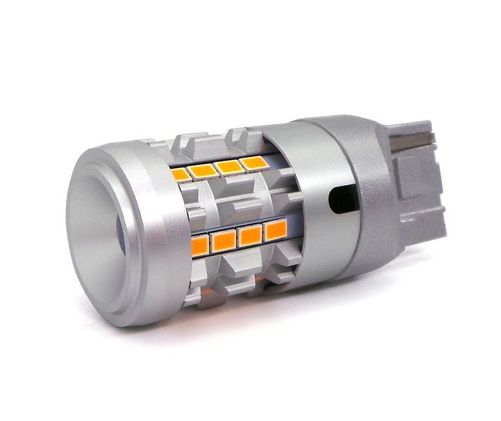 żarówka LED W21W, 7440 12-24V bez błędu pomarańczowa 100% CANBUS zdjęcie 1
