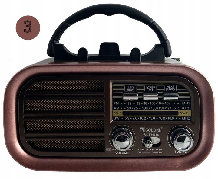 PRZENOŚNE RADIO KUCHENNE BUDOWALNE MICRO SD USB BLUETOOTH PANEL zdjęcie 9