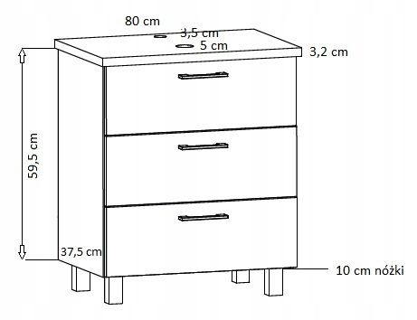 Szafka łazienkowa ROMA 80 czarna z umywalką Eliza C (W7) na Arena.pl