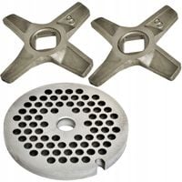 2x Nożyk dwustronny + Sitko 8 x 4 do maszynki Zelmer Nr 8 Diana 586