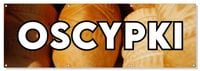 BANER reklamowy zewnętrzny serki OSCYPKI płot ogrodzenie stelaż 150cm