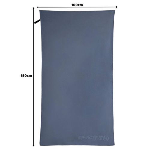 Ręcznik Szybkoschnący Z Mikrofibry 180X100 Szary na Arena.pl