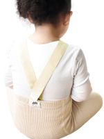 Rajstopy dziewczęce bawełniane z szelkami ecru 80-86 YOCLUB